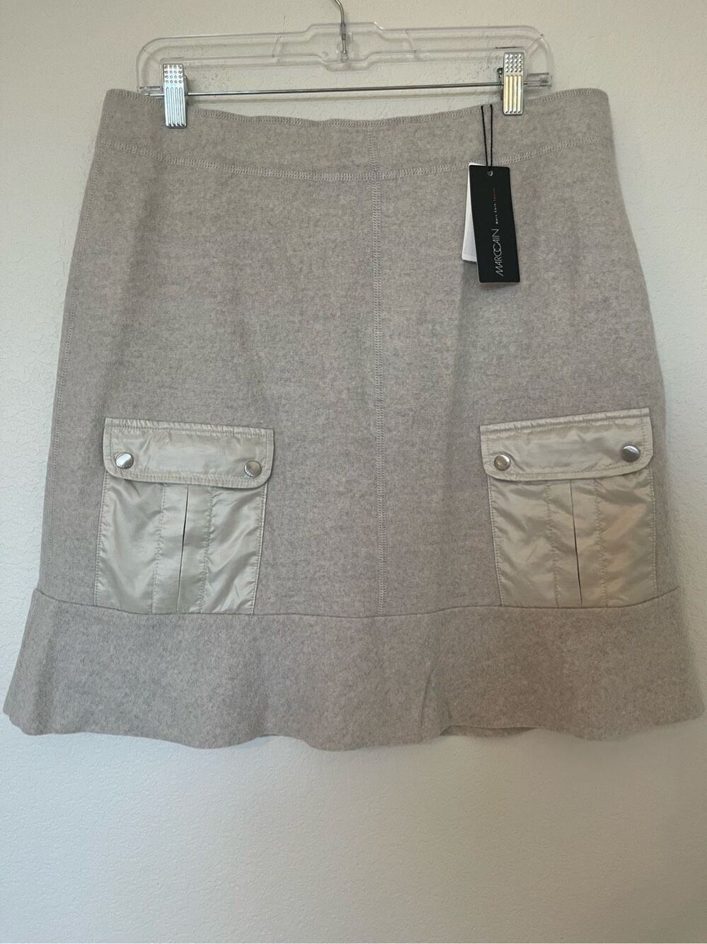 NWT Marc Cain 100% Wool Knee Length Skirt